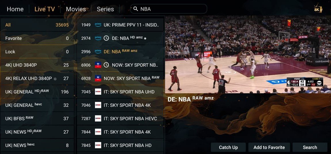 8K Spieler VIP einrichten